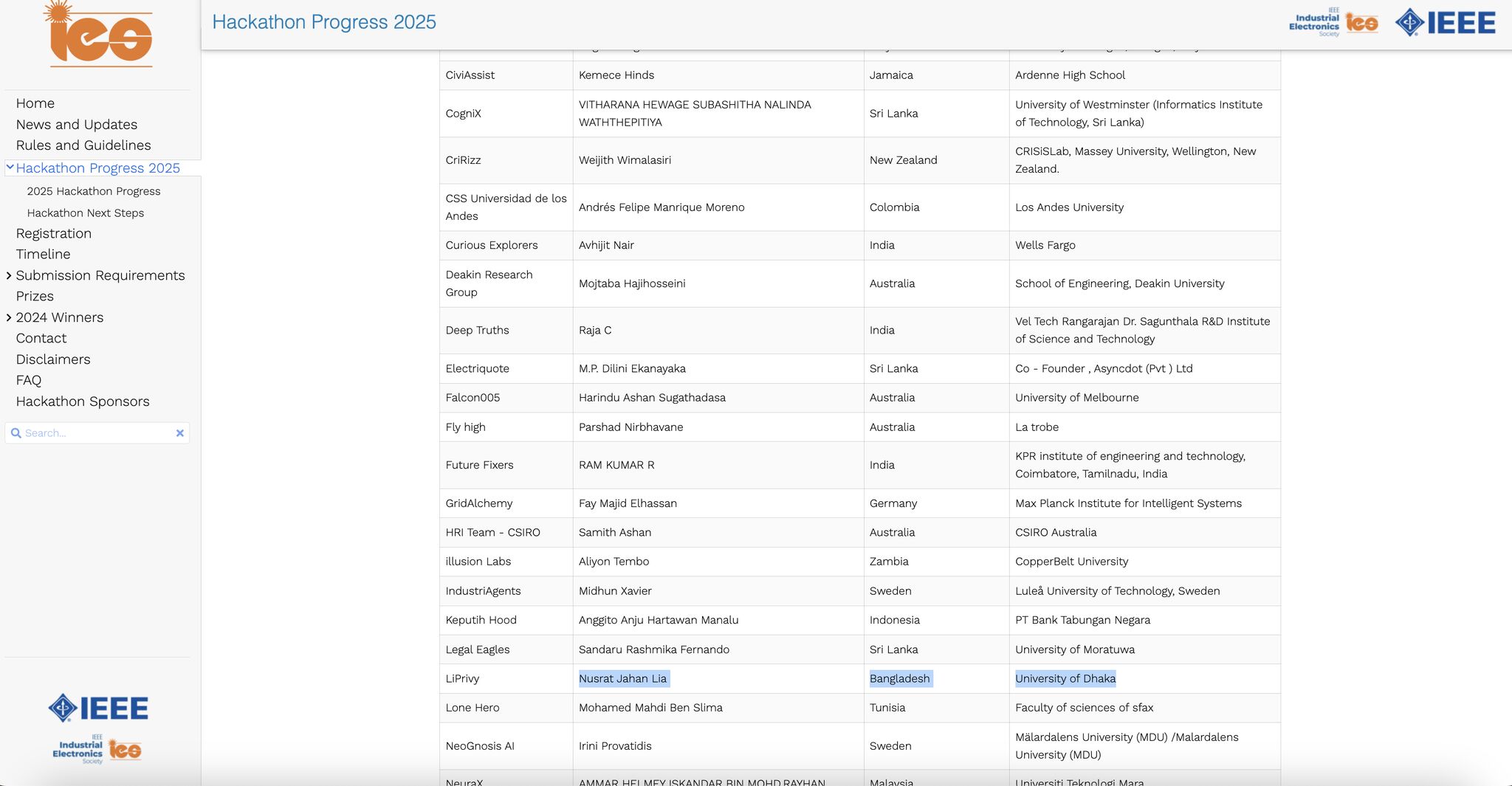 National Winner and Global Finalist in the IEEE IES Generative AI Challenge Hackathon 2025